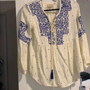 Boho style Anthropologie shirt